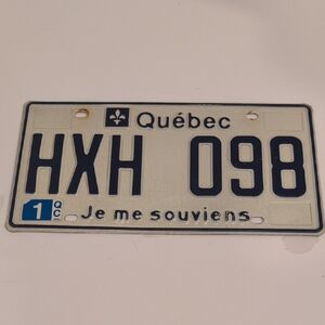 Quebec License Plate
